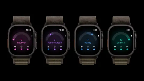 Four Apple Watch Ultra 4 showing the four readiness recommendations